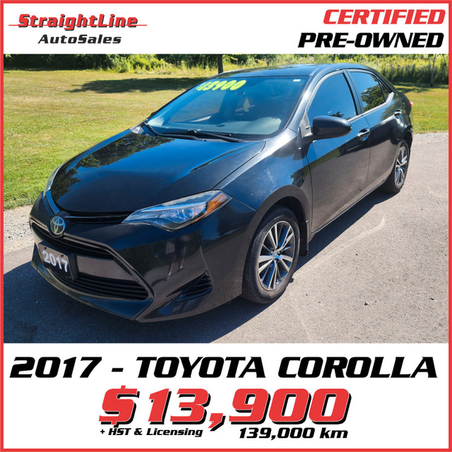 2017 Toyota Corolla – 138,502 KM – CERTIFIED in Cars & Trucks in St. Catharines
