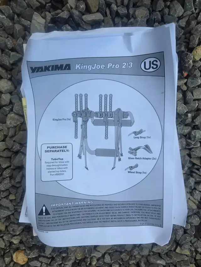 Yakima King Joe Pro 2 Universal Bike Rack in Clothing, Shoes & Accessories in Ottawa - Image 4