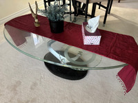 Coffee table - glass top