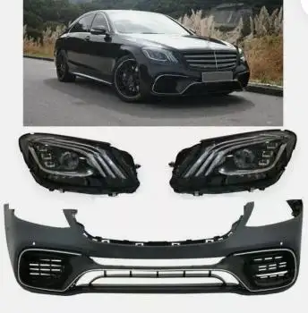 MERCEDES W222 S63 FACELIFT CONVERSION KIT FITS S550 S560 S63 2014 2015 2016 2017 TO LOOK LIKE 2018 2...