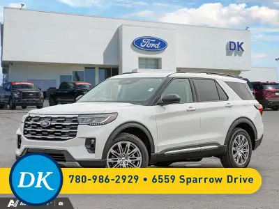 Sunroof, Heated Seats! THIS VEHICLE IS LOCATED AT DK FORD LEDUC This 2025 Ford Explorer is comfortab...