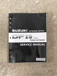 Sm222 Suzuki DF25 V-twin 4 Stroke Outboard Motor Service Manual