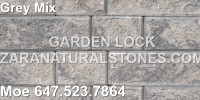 Grey Mix Garden Lock Retaining Wall Stone Wall Stones