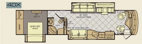 2013 Fleetwood RV Discovery 40X Diesel 057,684 Miles in RVs & Motorhomes in Moncton - Image 3