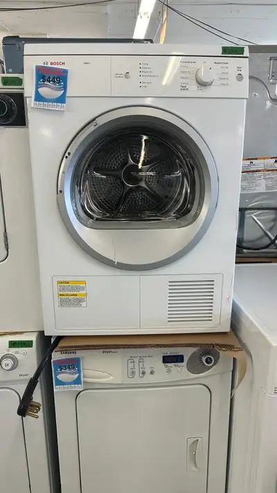3124- Sécheuse mini Bosh blanche frontale dryer white frontload, View more