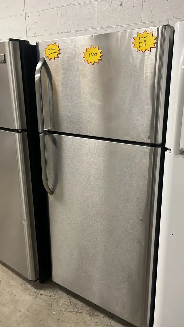 Frigidaire 30” Stainles Stell Fully Tested  30-Day Warranty in Refrigerators in Kitchener / Waterloo - Image 3