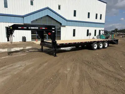 2027 Trailtech EH21K-24 GN Tri-Axle Gooseneck Equipment Trailer Heavy-duty 29 FT Trailtech gooseneck...