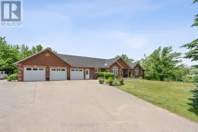 Beautiful bungalow situated on 3+ acres of flat, scenic land in desirable Mono. This spacious and ve...