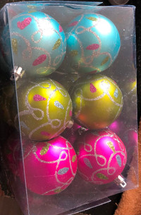 11 Christmas balls/ornaments New in box