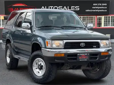FREE 3000 KM COMPREHENSIVE LUBRICO WARRANTY!! 1993 Toyota 4Runner SR5 4x4 5-Speed Manual, Original U...
