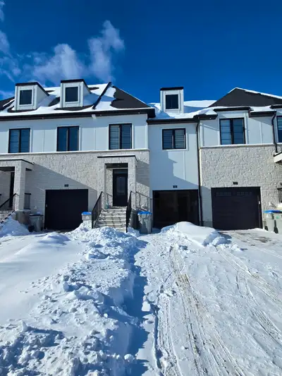 modern house, three bedrooms, spacious fenced back yard, garage, all appliances supplied, washer, dr...