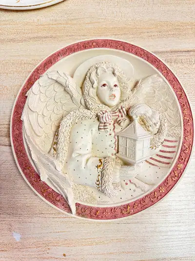 Pink Angel Decorative Plate