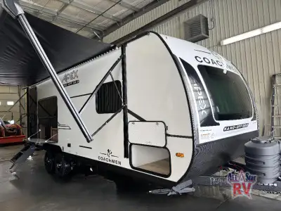 Coachmen RV Apex Nano travel trailer 216RKS highlights: Rear Kitchen Sofa Slide Out Pass Through Sto...
