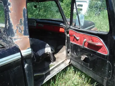 I have several 64-6 Ford Mercury 1/2 tons for restoring or parts!!! one is black with a red and blac...