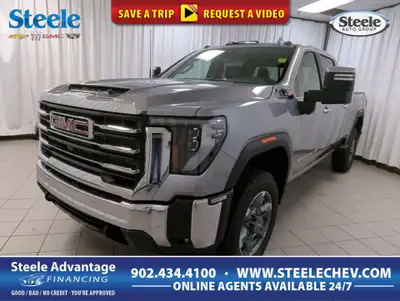 Our diesel-powered 2026 GMC Sierra 2500HD SLT Crew Cab 4X4 helps you to keep calm and carry heavy lo...