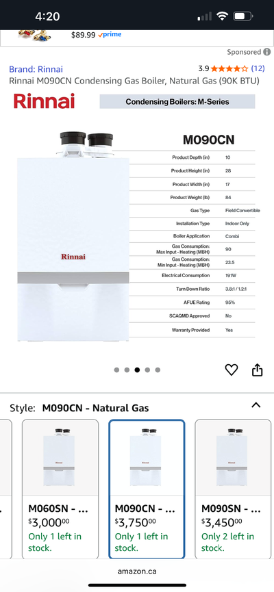 Tankless water heater, View more