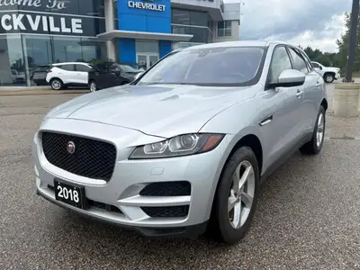 The 2018 Jaguar F-PACE 25t AWD Premium is a remarkable SUV that perfectly balances luxury and perfor...