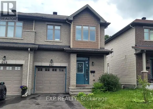 647 SUNBURST STREET Ottawa, Ontario628643846024971229