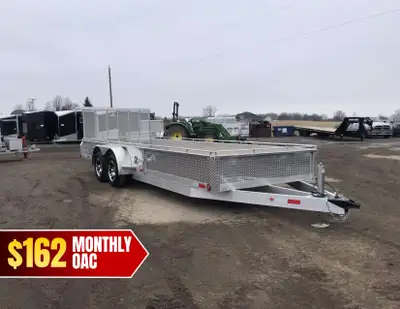 ACTION SERIES 80in. X 20' ALUMINUM UTILITY TRAILER WITH REAR MESHED STRAIGHT GATE! Locally built by...