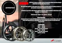 Superspeed RF03 RF05 RF06 Subaru WRX STI wheels n tire package