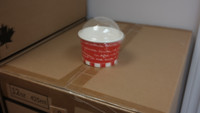 Customized 12oz Paper Ice Cream Box with lids