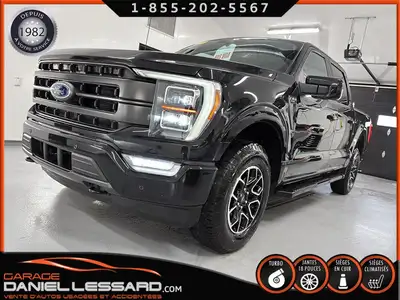 FORD F-150 LARIAT SPORT, SUPERCREW, BTE 5.5'', MAG 18", CUIR VENTILÉ+CHAUFFANT, GPS, B&O, PAS VGA PO...