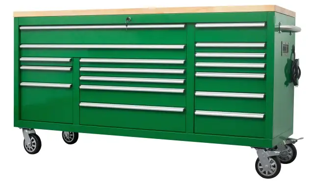 NEW 72 IN FATBOY 17 DRAWER TOOL BENCH BOX  STORAGE 24" DEEP in Tool Storage & Benches in Saskatoon - Image 7