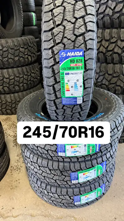 SIZE:245/70R16 LT A/T BRAND:HAIDA INSTALLATION AND BALANCE IS AVAILABLE CONTACT NUMBER:4037024491 NA...