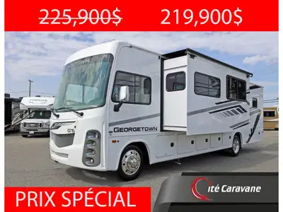 Forest River Georgetown GT3 32A3 Classe A Son équipement complet débute par 2 extensions , caméras l...