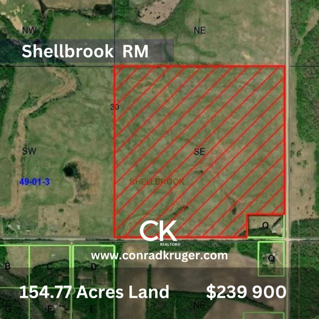 154.77 Acres Shellbrook RM in Land for Sale in Prince Albert