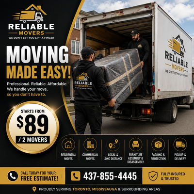 Local Movers⭐️45/hr Long Distance Moving ok! ⭐️4378554445, View more