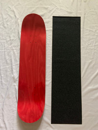 Blank pro skateboard deck 8”and grip tape
