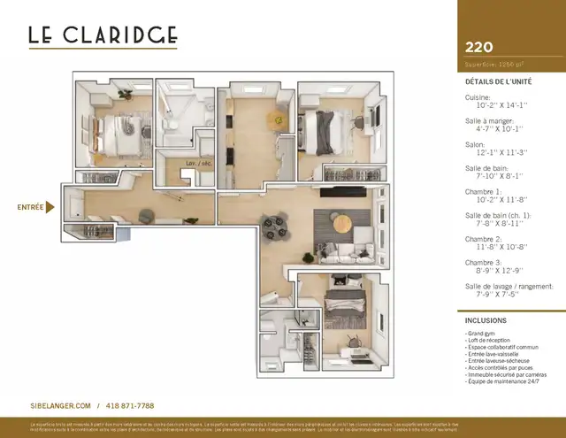 Appartement 5 ½ à louer Montcalm / Saint-Sacrement juillet 2026 in Long Term Rentals in Québec City - Image 10