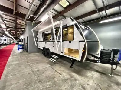 Winnebago Micro Minnie travel trailer 1800BH highlights: Full-Size Bed Bunk Beds Private Toilet & Sh...