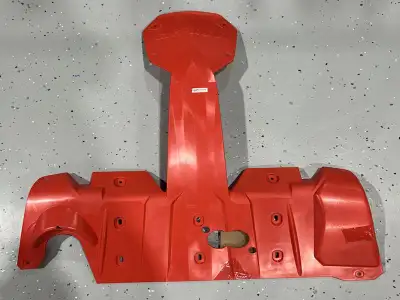 SKI-DOO SKID PLATE PART# 860201032 RED FOR A XS OR XM CHASSIS SLED MOUNTING HARDWARE INCLUDED RETAIL...
