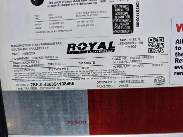 2025 SOUTHLAND ROYAL CARGO in Heavy Trucks in Kamloops - Image 23