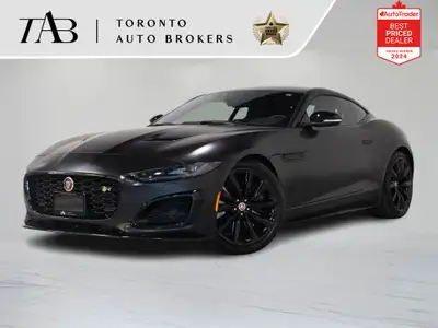 This clean Carfax, Ontario 2022 Jaguar F-Type P575 R Coupe blends exhilarating performance with stun...