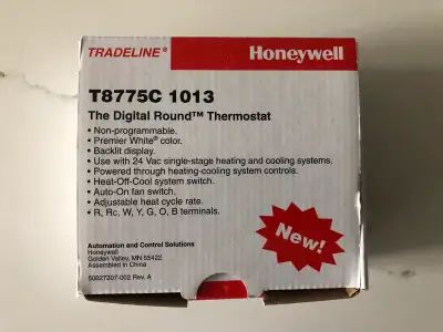 Honeywell thermostat , View more