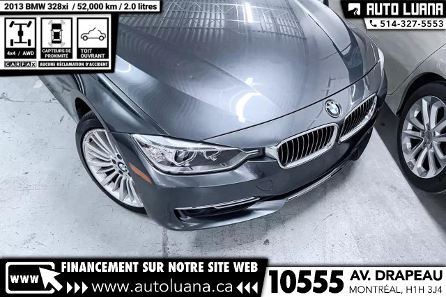2013 BMW 3-Series 328i xDrive TOIT/NAVI/LOW MILEAGE 52,000km dans Autos et camions  à Ville de Montréal - Image 2