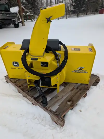 John Deere X series 47" snowblower, View more