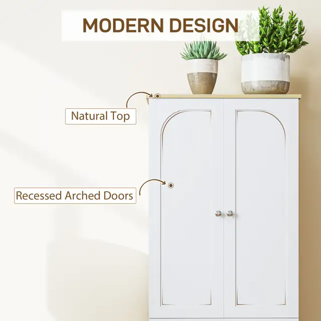 72" Tall Pantry Cabinet, Kitchen Pantry Cabinet with Adjustable in Home Décor & Accents in City of Toronto - Image 4