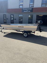 MARLON 12' JONBOAT PACKAGE WITH TRAILER AND 6hp OUTBOARD