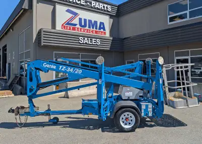 2020 Genie TZ-34/20 Towable Boom Lift For Sale Genie TZ-34/20 Key Details (Stock #9499): -- 40 ft wo...