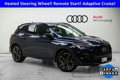 Carfax 1 owner - Local Trade with only 34,000KM! This INFINITI QX50 boasts a Intercooled Turbo Premi...