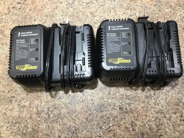 Lot of battery tool chargers:YardWorks, Milwaukee & Makita.63871131923457121
