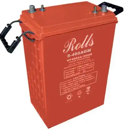 This 415 Ah, 6V battery offers great cycle performance and is sealed and maintenance free. With a ma...