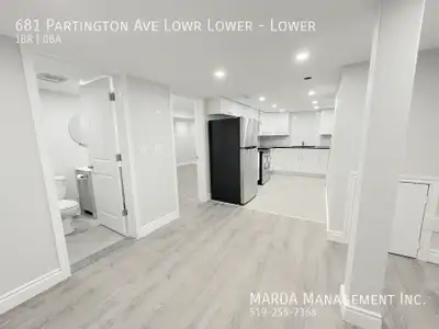 Welcome to 681 Partington Lower. This brand new one bedroom, one bathroom, lower level apartment is...