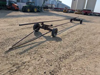 Custom Built foot header transport Main frame rail 39 feet was under a case 3020 35 foot flex header...