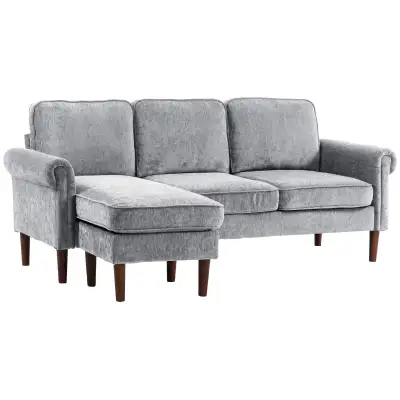 L Shape Sofa, Modern Sectional Couch with Changeable Chaise Loun, View more