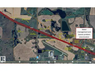 Prime 64.97-acre parcel located on the west end of Tofield with direct frontage along Highway 14. Cu...